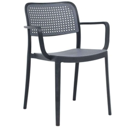 Πολυθρόνα Olesia 875-124-044 56x43x81cm Anthracite-Grey