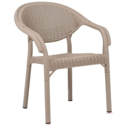 Πολυθρόνα Roshen 875-124-061 59x44x83cm Beige