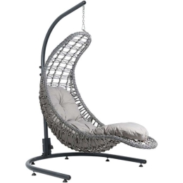 Κρεμαστή Πολυθρόνα - Φωλιά Alisha 894-123-017 121x165x200cm Grey