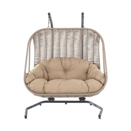 Κούνια  - Φωλιά 2 Θέσεων Tarun Rope 894-123-026 177x140x200cm Cappuccino