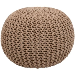 Πουφ Dori 925-123-111 45x45x35cm Beige