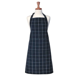 Ποδιά Κουζίνας Navy Eco Check 40327 70x89cm Blue-White Ladelle 100% Βαμβάκι