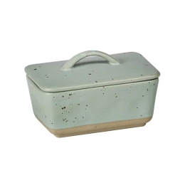 Βουτυριέρα Terra 60561 14x10x19cm Sage Green Ladelle Κεραμικό