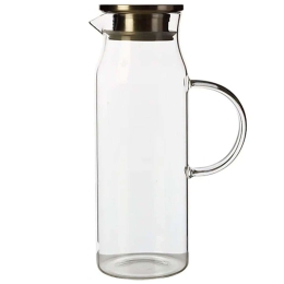 Kανάτα Με Καπάκι Blend GU0046 1,5lt Inox-Clear Maxwell&Williams Ατσάλι,Γυαλί