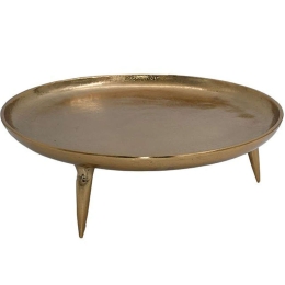 Διακοσμητικός Δίσκος 934-124-033 28x9cm Gold Μέταλλο