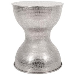 Σκαμπό 953-124-003 40x48cm Silver