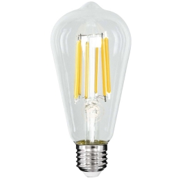 Λαμπτήρας Led Long Filament 99090 Φ6,4x14,5cm ST64 E27 7W 1470lm 2700K Clear GloboStar 7W