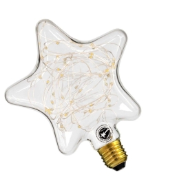 Λαμπτήρας Led Deco Star 99224 DSC125 E27 2W 160lm Clear GloboStar 2W