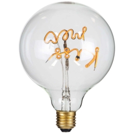 Λαμπτήρας Led Kiss Me 99257 Φ12,5x18cm E27 4W 340lm Dimmable 2200K Clear Globostar 4W