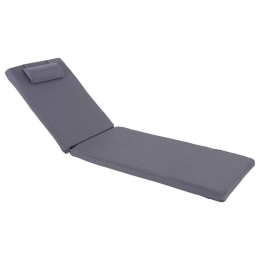 Μαξιλάρι Ξαπλώστρας Sifnos HM11234.30T 600gr/m2 2x1 196(117+1+78)x58x6cm Grey