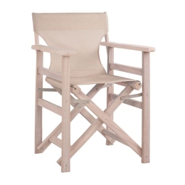 Καρέκλα Σκηνοθέτη Λήμνος Πατίνα White Antique -Ecru HM10453.60