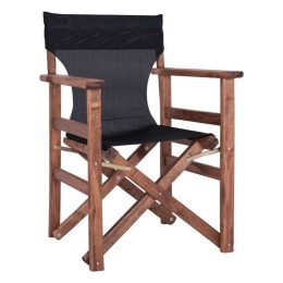 Καρέκλα Σκηνοθέτη Νάξος 60x51x86 HM10289.05 Black