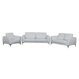 Σετ Σαλόνι 3τμχ Kenzie HM10329.01 Λευκό 142x81x81cm