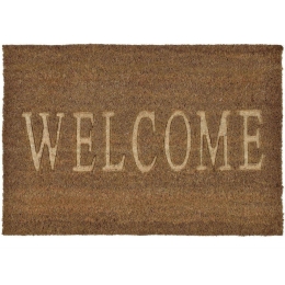 Πατάκι Εισόδου Welcome AH-AX69344 40x60cm Brown-Beige Andrea House 40Χ60