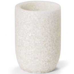 Ποτηροθήκη AH-BA21023 Φ8x11,5cm White Andrea House Πολυρεσίνη