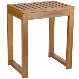 Σκαμπό Acacia AH-BA23078 40x28x45cm Brown