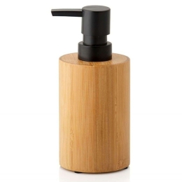 Δοχείο Κρεμοσάπουνου Bamboo LBTAH-BA70074  Φ7x16,5cm 150ml Natural-Black Andrea House Bamboo