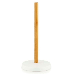 Βάση Χαρτιού Κουζίνας LBTAH-CC70120 Φ16x33cm White-Natural Andrea House Bamboo,Κεραμικό