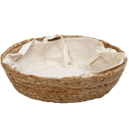 Καλάθι Ψωμιού AMN104 33x8cm Beige Espiel Βαμβάκι,Jute