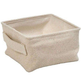 Καλάθι Αποθήκευσης AMN119 15x15x9cm Beige Espiel Βαμβάκι,Jute