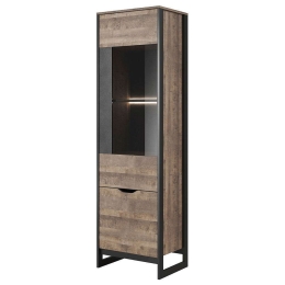 Βιτρίνα Arden 56,2x194,4x39,6cm Natural-Anthracite Μελαμίνη