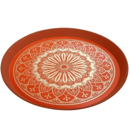 Διακοσμητικός Δίσκος ASL107 Φ46,5x3cm Orange Espiel Πολυπροπυλένιο