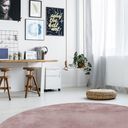 Χαλί Rabbit 100 Pink 160 Round Arte Espina 162X162cm Round
