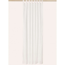 Κουρτίνα Plumeti CAPLUM140BCO White Calma House 140X280 140x280cm 100% Βαμβάκι
