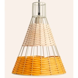 Φωτιστικό Οροφής Tropic 40x40cm Ecru-Mustard Calma House
