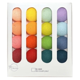 Γιρλάντα Με 16 Φωτάκια Rainbow CP06581 Led Φ7cm Multi Cousin Paul Πολυέστερ