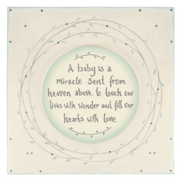 Κουτί Baby Is Miracle 21x11 EI1484 Ecru Ξύλο
