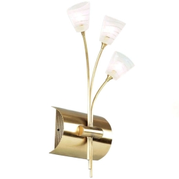 Φωτιστικό Τοίχου - Απλίκα EKOMB410153A 15x19x40cm 3xG4 20W Gold Aca