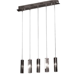 Φωτιστικό Οροφής FALLMD45125A 5xG4 20W 60x8x120cm Clear-Silver Aca