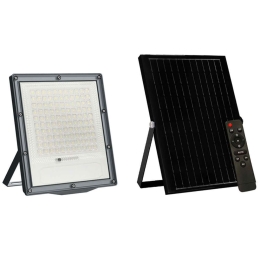 Προβολέας Ηλιακός Led Με Αισθητήρα FLARE18040 20x4,5x22,6/30x1,7x39cm Led 180W 4000K Black Aca