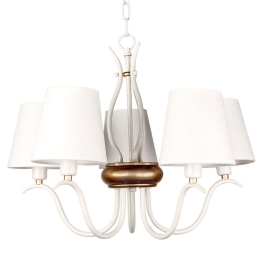 Φωτιστικό Οροφής FMD32475W Φ50x71,6cm 5xE14 40W Cream Aca