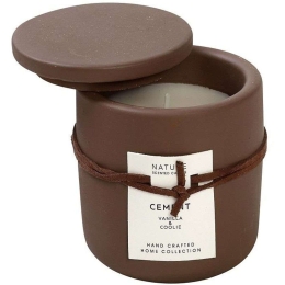 Αρωματικό Κερί Σε Βάζο Homemade FRS106K6 8,8x8,8x10cm Brown Espiel Τσιμέντο