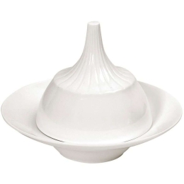 Πιάτο Βαθύ Με Καπάκι Siders FUK107K1 18x18x13cm Ivory Espiel Πορσελάνη
