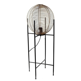 Φωτιστικό Δαπέδου FUT402 30x30x80cm Gold-Black Espiel