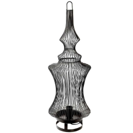 Φωτιστικό Δαπέδου FUT412 25x25x75,5cm 1xE27 40W Black Espiel