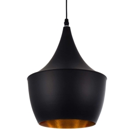 Φωτιστικό Οροφής Shangai 01025-A Φ25x30cm 1xE27 Black Globostar