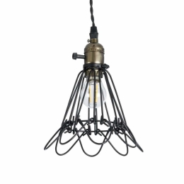 Φωτιστικό Οροφής Dane 01181 Φ10x20cm 1xE27 IP20 Black GloboStar