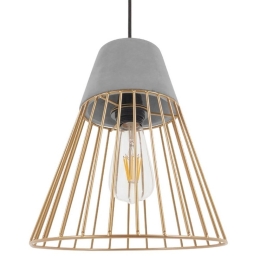 Φωτιστικό Οροφής Utopian 01323 Grey-Beige GloboStar Τσιμέντο