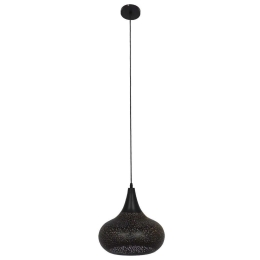 Φωτιστικό Οροφής Janis 01590 1xΕ27 Φ30x30cm Black-Gold GloboStar