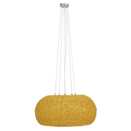 Φωτιστικό Οροφής Fiji 01628 5xE27 Φ60x29cm Beige GloboStar