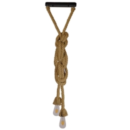Φωτιστικό Οροφής Rope 01019 Beige GloboStar Σχοινί