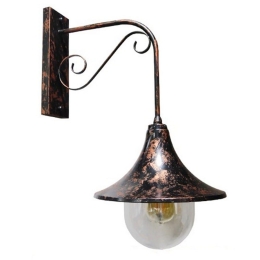 Φωτιστικό Τοίχου-Απλίκα Anniel Iron Rust 01124 Brown GloboStar Μέταλλο