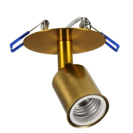 Φωτιστικό Οροφής Χωνευτό Sara 00852 Φ8x8,5cm 1xE27 Gold-Bronze GloboStar