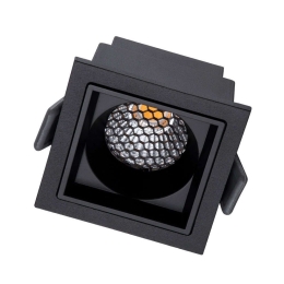 Φωτιστικό Οροφής - Σποτ Χωνευτό Pluto-S 60269 7W Led 6,4x6,4x4,9cm Black GloboStar