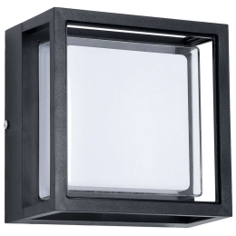 Φωτιστικό Τοίχου - Απλίκα Majestic 60773 17x17x9cm Led 1050lm 10W 4500K Black GloboStar