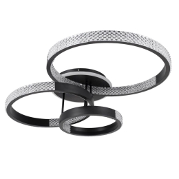 Φωτιστικό Οροφής Diamond 61114 Led 100W Φ30x40x50cm Black GloboStar